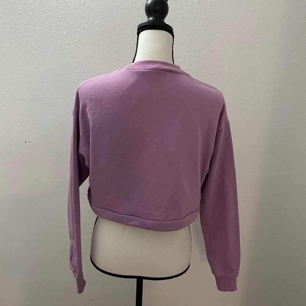 Drawstring Cropped sweat - Picture 2 of 6
